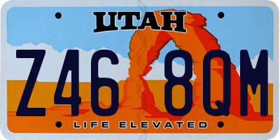 UT license plate Z468QM