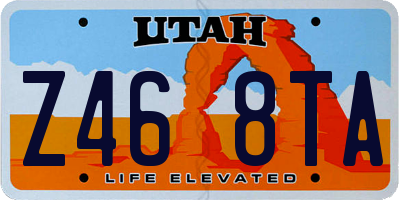 UT license plate Z468TA