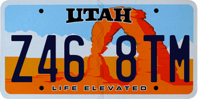 UT license plate Z468TM
