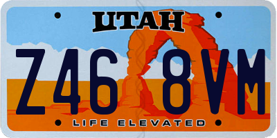 UT license plate Z468VM