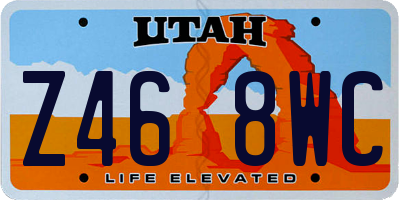 UT license plate Z468WC