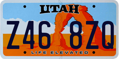 UT license plate Z468ZQ