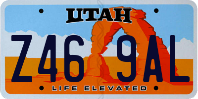 UT license plate Z469AL