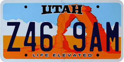 UT license plate Z469AM