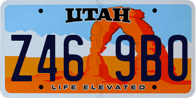 UT license plate Z469BO