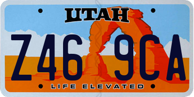 UT license plate Z469CA