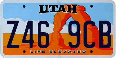 UT license plate Z469CB