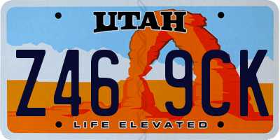 UT license plate Z469CK