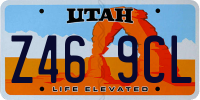UT license plate Z469CL