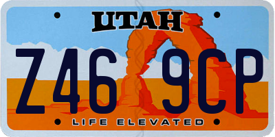 UT license plate Z469CP