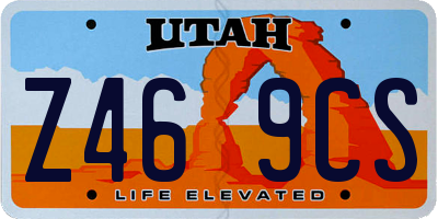 UT license plate Z469CS