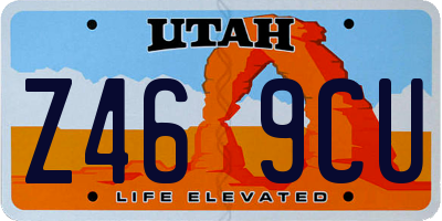 UT license plate Z469CU
