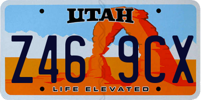 UT license plate Z469CX