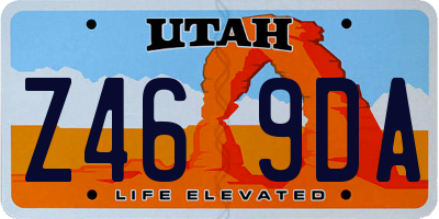 UT license plate Z469DA