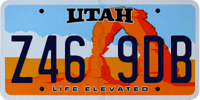 UT license plate Z469DB