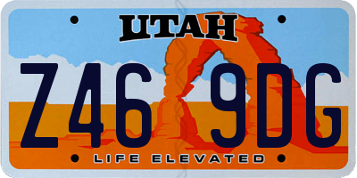 UT license plate Z469DG