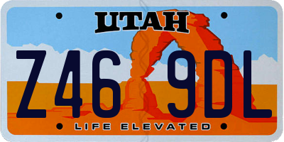 UT license plate Z469DL