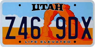 UT license plate Z469DX
