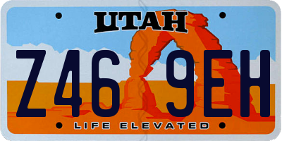 UT license plate Z469EH