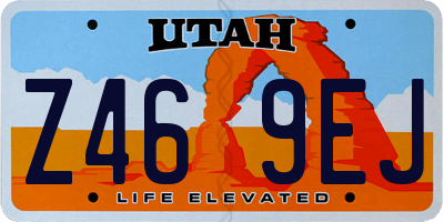 UT license plate Z469EJ