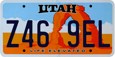 UT license plate Z469EL