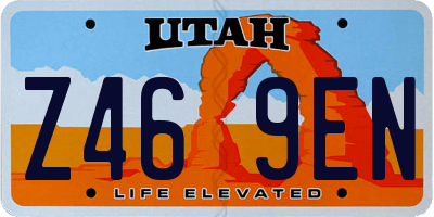 UT license plate Z469EN