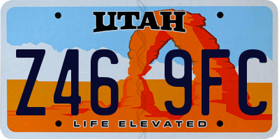 UT license plate Z469FC