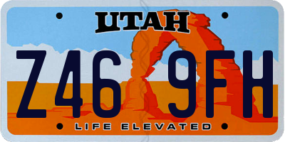 UT license plate Z469FH