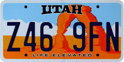 UT license plate Z469FN