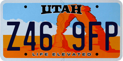 UT license plate Z469FP