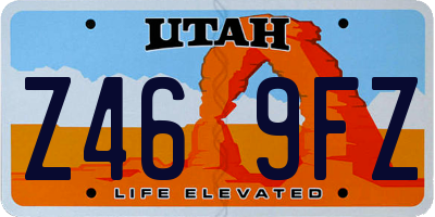 UT license plate Z469FZ