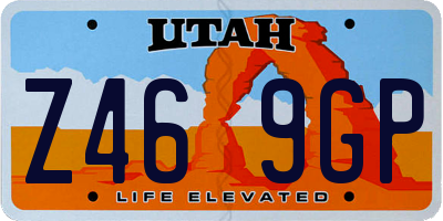 UT license plate Z469GP