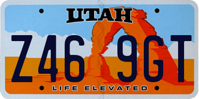 UT license plate Z469GT