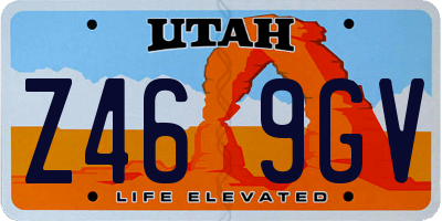 UT license plate Z469GV