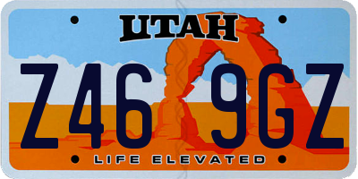 UT license plate Z469GZ
