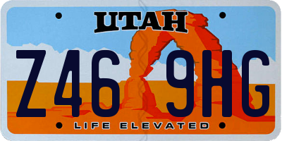 UT license plate Z469HG
