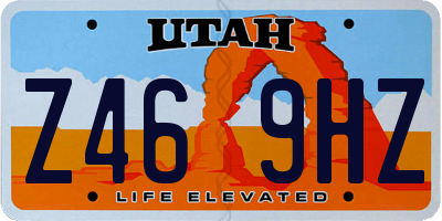 UT license plate Z469HZ