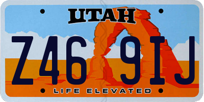 UT license plate Z469IJ