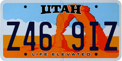 UT license plate Z469IZ