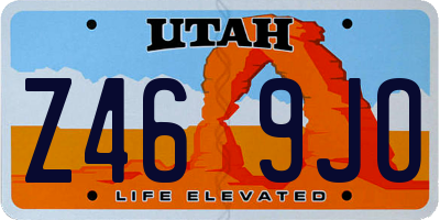 UT license plate Z469JO