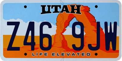UT license plate Z469JW