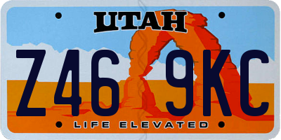 UT license plate Z469KC