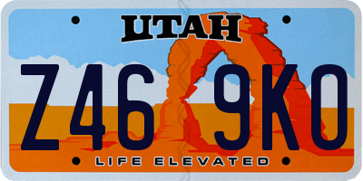 UT license plate Z469KO