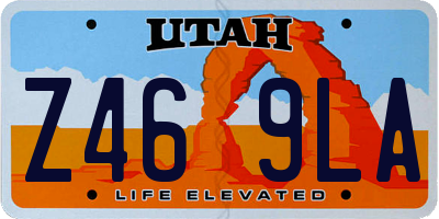 UT license plate Z469LA