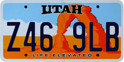UT license plate Z469LB