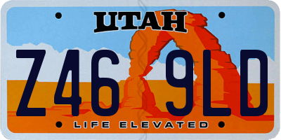 UT license plate Z469LD