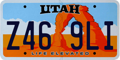 UT license plate Z469LI
