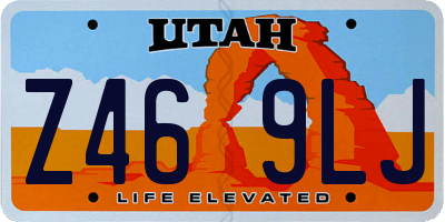 UT license plate Z469LJ