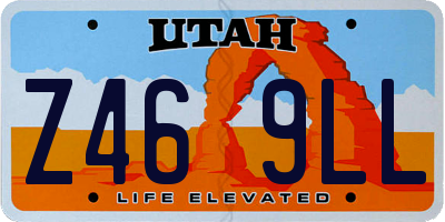 UT license plate Z469LL