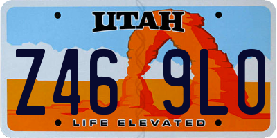 UT license plate Z469LO